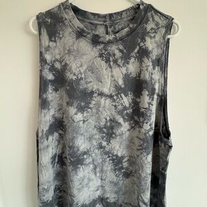 Lululemon Athletica Black and Gray Muscle Tee